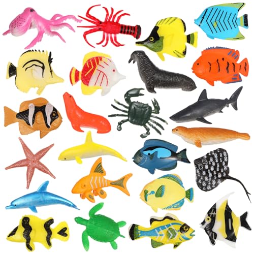 VICASKY Teiliges Aquarium Dekoration aus Realistischen Tropischen Fisch und Meerestiere Figuren aus Sicherem Kunststoff Farbecht Langlebig Lebendige Unterwasserwelt für Aquarien Zuhause von VICASKY