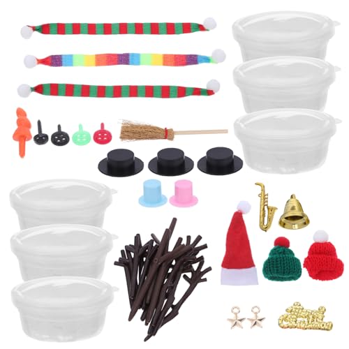 VICASKY Teiliges DIY Schneemann Bastelset mit Modellierbarer Tonmasse Clay Snowman Accessories für Erwachsene für Weihnachtsdeko Indoor Party und Kreative Winteraktivitäten VICASKY Teiliges DIY Schneemann Bastelset mit Modellierbarer Tonmasse Clay Snowman Accessories für Erwachsene für Weihnachtsdeko Indoor Party und Kreative Winteraktivitäten von VICASKY
