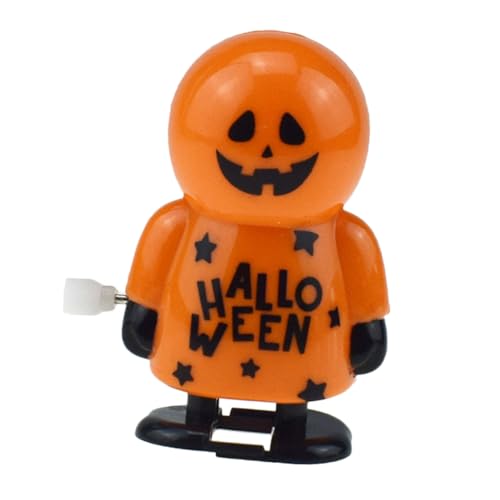 VICASKY Teiliges Halloween Wind Up mit Mechanismus Lustige Lauf und Springtiere Orangefarbener Schurke Leuchtender Kürbis Piratenkopf Weißer Schädel Leuchtendes Auge Hexe Partydeko und von VICASKY