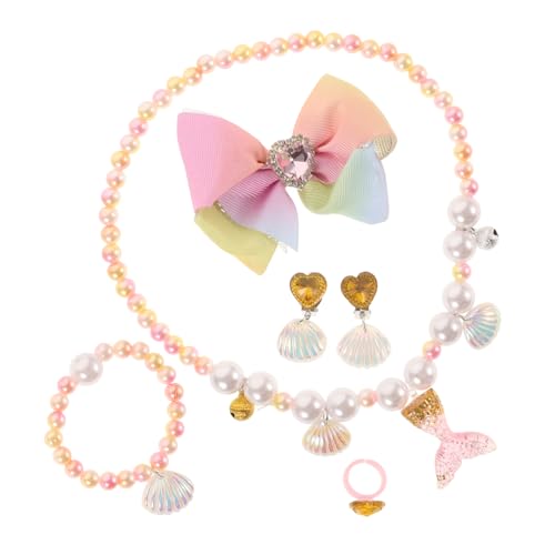 VICASKY Meerjungfrauen-Prinzessinnen-schmuckset – Halskette Und Armband-Spielzeug Für Mädchen Perlen-Accessoires Zum Verkleiden VICASKY Meerjungfrauen-Prinzessinnen-schmuckset – Halskette Und Armband-Spielzeug Für Mädchen Perlen-Accessoires Zum Verkleiden von VICASKY