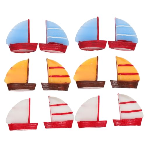 VICASKY Teiliges Mini Segelboot Modell aus Robustem Resin Realistische Bootsform mit Flacher Basis Leichte Marine Deko für Aquarium Schreibtisch und Miniaturlandschaften Tragbar und VICASKY Teiliges Mini Segelboot Modell aus Robustem Resin Realistische Bootsform mit Flacher Basis Leichte Marine Deko für Aquarium Schreibtisch und Miniaturlandschaften Tragbar und von VICASKY