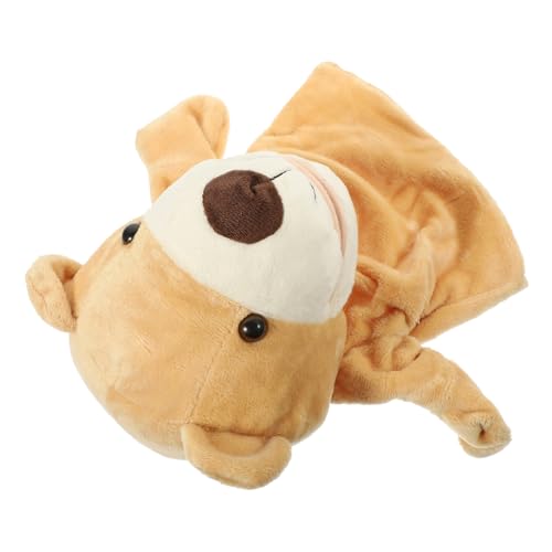 VICASKY Kleinkinder Spielzeug Neugeborenen Spielzeug Tier Handpuppe Bär Mit Beweglichem Mund Üsch Tierhandpuppe Für Geschichtenerzählen Interaktives Für DIY Tier Für Frühkindliche von VICASKY