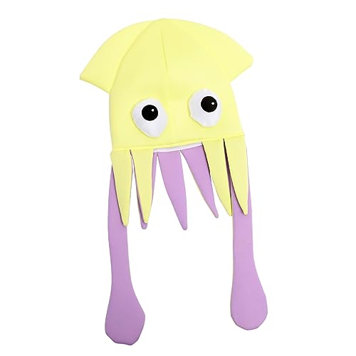 VICASKY Tintenfischhut Kinderhelm Frosch Hut Geburtstagsmützen Für Kinderkostüme Helm Hasenmütze Baseball Kappe Steampunk-hut Mit Brille Baumützen Yellow Stoff VICASKY Tintenfischhut Kinderhelm Frosch Hut Geburtstagsmützen Für Kinderkostüme Helm Hasenmütze Baseball Kappe Steampunk-hut Mit Brille Baumützen Yellow Stoff von VICASKY