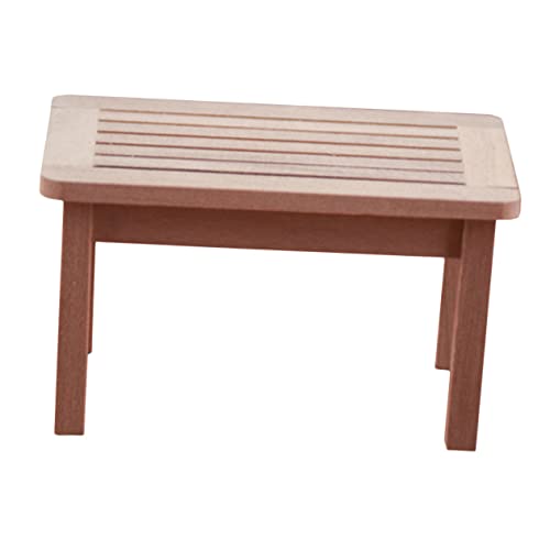 VICASKY Tisch Couchtisch Modell Puppenstubenmöbel Miniaturhaus Hausdekoration Mikrolandschaftsmodelle Mini- متة Schlafzimmer Lustig Toy Kleines Hausdekor kleines Hauszubehör hölzern von VICASKY