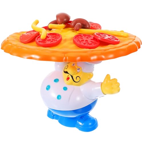 VICASKY Topple-Pizza-Spielspielzeug: 1 Set Balance-Pizza-Tischspielzeug Poppas Pizza-Stapelspaß Lebensmittel-Stapelspielzeug Für 2–4 Spieler Geschenke Für Familie Und Freunde von VICASKY