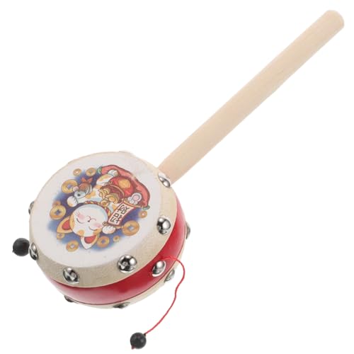 VICASKY Traditionelle Chinesische Handtrommel Musiktrommel Aus Holz Für Kleinkinder VICASKY Traditionelle Chinesische Handtrommel Musiktrommel Aus Holz Für Kleinkinder von VICASKY