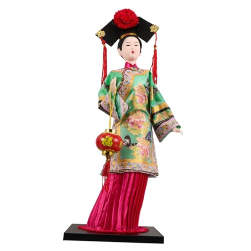 VICASKY Traditionelle Kleidung Puppen Sammlerpuppe Figur Figur Puppe Traditionelle Puppe Seidenfigur Sammlerhandwerk Puppe Puppenfigur Grünes Polyester VICASKY Traditionelle Kleidung Puppen Sammlerpuppe Figur Figur Puppe Traditionelle Puppe Seidenfigur Sammlerhandwerk Puppe Puppenfigur Grünes Polyester von VICASKY