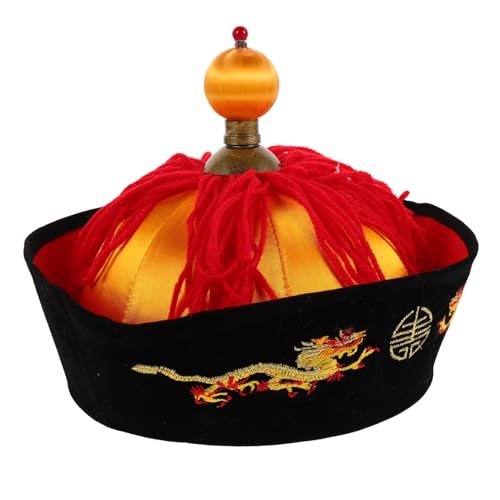 VICASKY Traditioneller Chinesischer Kaiserhut mit Pferdeschwanz Baumwoll Cosplay Hut für Komfortabel Kulturell Inspiriert für Bühnenauftritte Partys und Historische Kostüme VICASKY Traditioneller Chinesischer Kaiserhut mit Pferdeschwanz Baumwoll Cosplay Hut für Komfortabel Kulturell Inspiriert für Bühnenauftritte Partys und Historische Kostüme von VICASKY