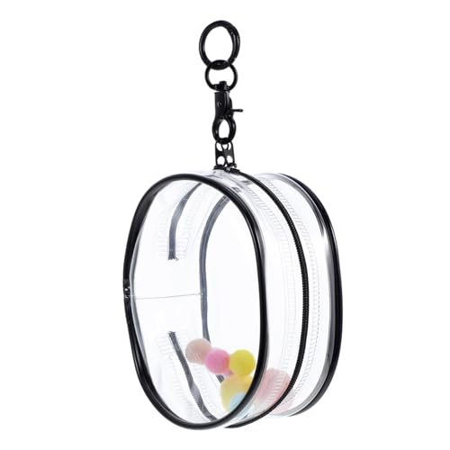 VICASKY Transparente PVC Puppentasche mit Schlüsselanhänger Mini Aufbewahrungstasche für Tragbare Leichte und Schützende Displaytasche zum Einfachen Transport und Präsentation von Puppen VICASKY Transparente PVC Puppentasche mit Schlüsselanhänger Mini Aufbewahrungstasche für Tragbare Leichte und Schützende Displaytasche zum Einfachen Transport und Präsentation von Puppen von VICASKY