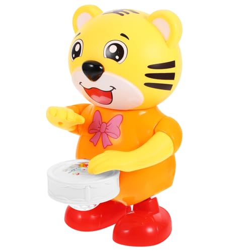 VICASKY Trommelroboter interaktives musikalisches Tierspielzeug Figuren Bauchspielzeug für Neugeborene Dekoration bevorzugen Plastik Orange VICASKY Trommelroboter interaktives musikalisches Tierspielzeug Figuren Bauchspielzeug für Neugeborene Dekoration bevorzugen Plastik Orange von VICASKY