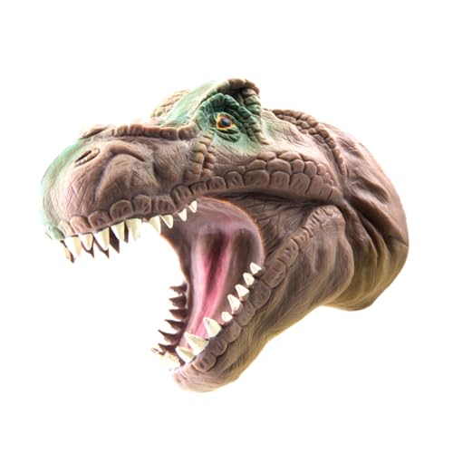 VICASKY Dinosaurier Handpuppe Modell Tyrannosaurus Kopf Handpuppe Lustige Cosplay Dinosaurier Handpuppe Realistische Handpuppe Für Und Erwachsene von VICASKY