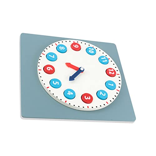 VICASKY Uhr interaktives Clocks für Handgemachtes Holzspielzeug uhrzeit Lernen Uhr Spielzeuguhr aus Holz Lernspielzeug für frühes Lernen hölzern Blue VICASKY Uhr interaktives Clocks für Handgemachtes Holzspielzeug uhrzeit Lernen Uhr Spielzeuguhr aus Holz Lernspielzeug für frühes Lernen hölzern Blue von VICASKY