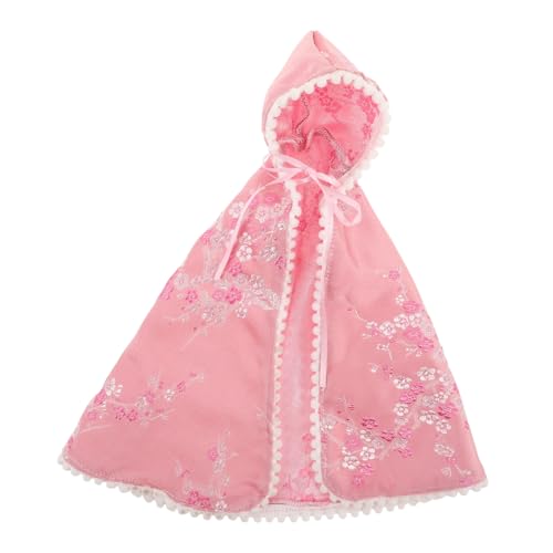 VICASKY Umhang -Outfits Prinzessin-Puppe-kostüm- Puppen-Outfits Puppenkleidung Outfits Figurenumhang Puppe Verkleiden Zubehör Miniaturkleidung Polyester Rosa von VICASKY