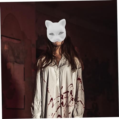 VICASKY Unbemalte Katzenmaske aus Kunststoff Halbes Gesicht DIY Malmaske für Karneval Halloween Cosplay und Party Unvollendete Blanko Masquerade Masken für und Kreative Gestaltung VICASKY Unbemalte Katzenmaske aus Kunststoff Halbes Gesicht DIY Malmaske für Karneval Halloween Cosplay und Party Unvollendete Blanko Masquerade Masken für und Kreative Gestaltung von VICASKY