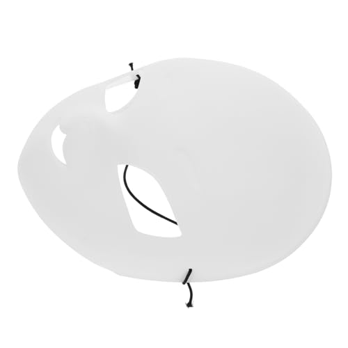 VICASKY Unbemalte Maske für DIY Projekte Vielseitige Weiße Vollgesichtsmaske aus PVC für Halloween Fasching Partys und Kreative Gestaltungen für Individuelles Design und Handwerk von VICASKY