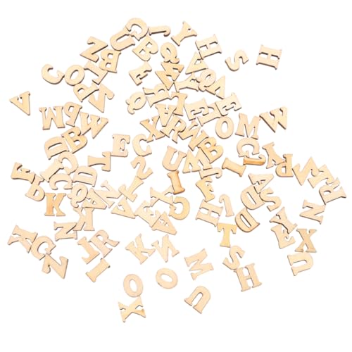 VICASKY 15 Mm Mini-Alphabet-Buchstaben-Set Aus Holz Unbehandelte Holzfliesen Für Dekorationsprojekte Wandkunst Für Zuhause von VICASKY
