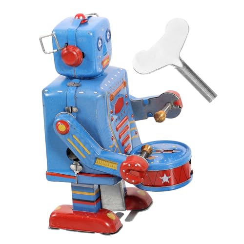 VICASKY Einzigartiges Blechspielzeug Zum Aufziehen Eines Trommelroboters Für Erwachsene Und Sammler VICASKY Einzigartiges Blechspielzeug Zum Aufziehen Eines Trommelroboters Für Erwachsene Und Sammler von VICASKY