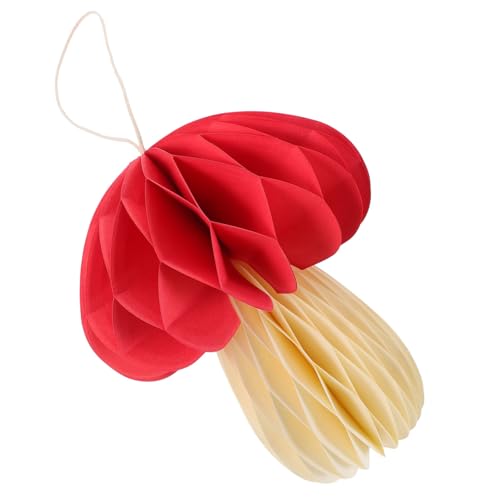 VICASKY Wabenkugel-Hängeornament beheizt Cute Decoration geburtstagdeko Raumdekoration wabenball Bienenwabe Pilzwabenkugel Pilzgartendekoration Pilze basteln Wabenkugeln Papierstau rot VICASKY Wabenkugel-Hängeornament beheizt Cute Decoration geburtstagdeko Raumdekoration wabenball Bienenwabe Pilzwabenkugel Pilzgartendekoration Pilze basteln Wabenkugeln Papierstau rot von VICASKY