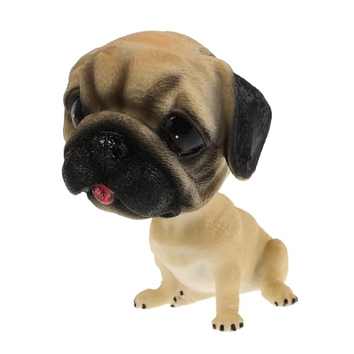 VICASKY Wackelkopf Hund Auto Dekoration Bobblehead Mops Figur für Armaturenbrett Süßer Resin Dekoartikel Einfache Montage Geeignet für Hunde und Autoliebhaber VICASKY Wackelkopf Hund Auto Dekoration Bobblehead Mops Figur für Armaturenbrett Süßer Resin Dekoartikel Einfache Montage Geeignet für Hunde und Autoliebhaber von VICASKY