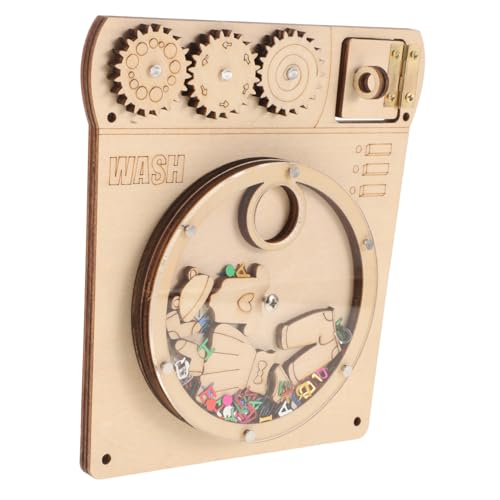 VICASKY Waschmaschine Lernspielzeug für Kleinkinder Holz Busy Board mit Pailletten Kreatives DIY Feinmotorik und Kreativität Pädagogisches für Vorschulkinder Khaki VICASKY Waschmaschine Lernspielzeug für Kleinkinder Holz Busy Board mit Pailletten Kreatives DIY Feinmotorik und Kreativität Pädagogisches für Vorschulkinder Khaki von VICASKY