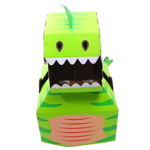 VICASKY Wearable DIY Dinosaurier aus Karton Bastelset für Kreatives Lernspielzeug Vorstellungskraft und Feinmotorik für Rollenspiele und Geburtstagsgeschenke von VICASKY