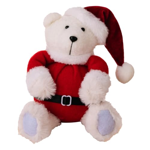 VICASKY Weicher Plüschbär Weihnachtsdeko Kuscheltier Leichtes Stofftier mit Detailreicher Verarbeitung Festliche Xmas Party Deko von VICASKY