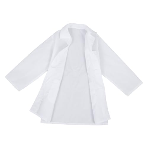 VICASKY Weißer Langarm Atmungsaktiv Maschinenwaschbar Realistisches Arztkostüm für Jungen Mädchen für Rollenspiel Schule Halloween Verkleiden und Fasching VICASKY Weißer Langarm Atmungsaktiv Maschinenwaschbar Realistisches Arztkostüm für Jungen Mädchen für Rollenspiel Schule Halloween Verkleiden und Fasching von VICASKY