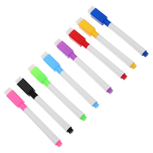 VICASKY Whiteboard-Stift whiteboard zubehör schreibwaren Set Marker mit Radierer Weißwandtafel Stifte Trockene Radiermarker Kurze Markierungen Kühlschrank-Pinnwand-Marker Plastik von VICASKY