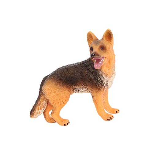 VICASKY Wolf-Hund-Modell Welpenautofiguren Heimzubehör Miniatur-hundefiguren Entzückender Sitzender Welpe Feenhauswelpe Puppenornamente Aus Kunststoff Kind Plastik Wolfshund Puppenhaus von VICASKY