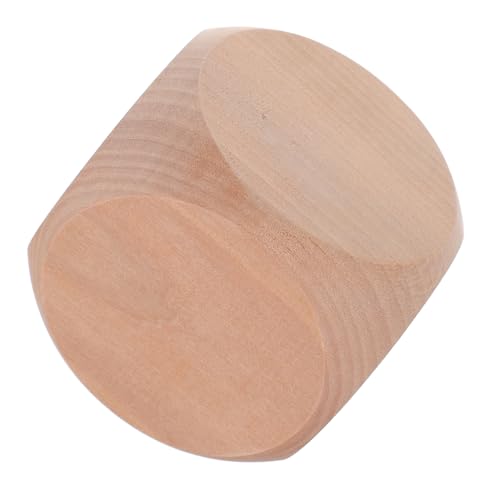 VICASKY Schlüssel-Dekoration 80 Mm Hölzernes Würfel-Handwerk-Spielzeug 6 mit Seiten Versehene Unfertige Blöcke von VICASKY