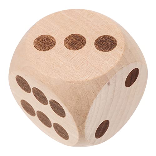 VICASKY Großes Würfelset Aus Holz Spielwürfel für Familiencamping 6 cm Blanke Holzwürfel Spitze Kanten VICASKY Großes Würfelset Aus Holz Spielwürfel für Familiencamping 6 cm Blanke Holzwürfel Spitze Kanten von VICASKY