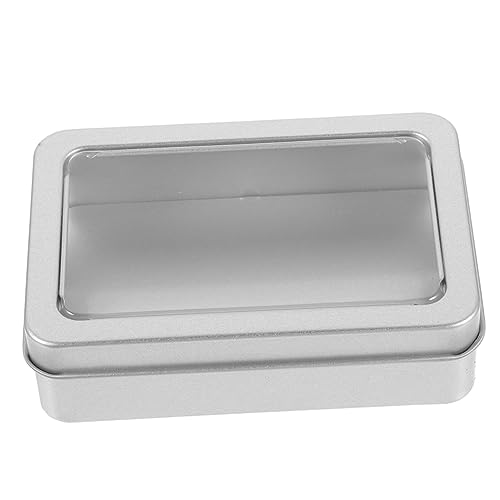 VICASKY Würfelbehälter aus Metall Container quadratische Würfelbox Dose Würfel Fall Spender Zinn Storage Boxes aufbwahrungs-Box Würfelkästen aus Metall Tragbarer Würfelkoffer Eisen Silver von VICASKY
