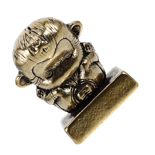 VICASKY Elegantes Wukong-siegel Aus Messing Für Handkontostempel Vintage-tierstatuen- Perfekt Für Büro Und Sammler von VICASKY
