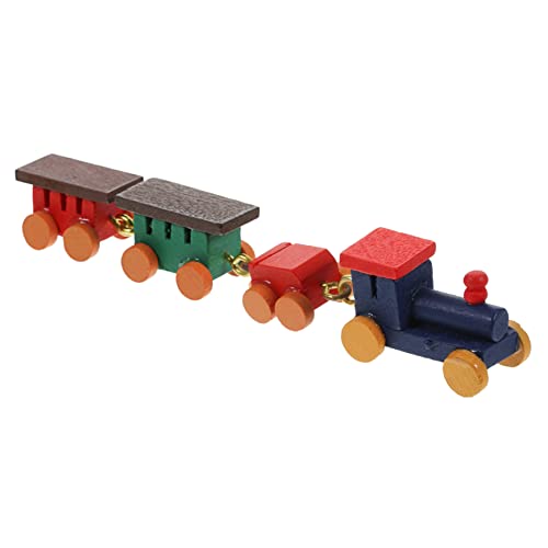VICASKY Holzspielzeug Baby Züge Kinder Miniatur Holzbahn Dekoration Für Puppenhaus Farbenfrohes Mini Zug Für Ideal Als Wohnaccessoire Und Zug Szenen Dekoration VICASKY Holzspielzeug Baby Züge Kinder Miniatur Holzbahn Dekoration Für Puppenhaus Farbenfrohes Mini Zug Für Ideal Als Wohnaccessoire Und Zug Szenen Dekoration von VICASKY