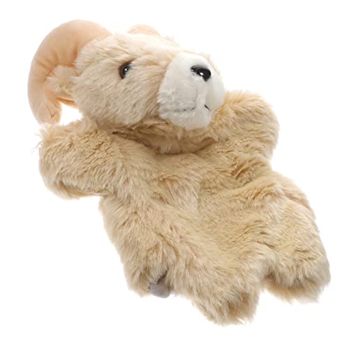 VICASKY Ziegenpuppe Ziegenhandpuppe Stofftierspielzeug Entzückende Ziegen Stoffpuppe Kinderpuppe Geschichtenerzählspielzeug Mädchen Spielzeugtiere Kinderspielzeug Die Tierhandpuppe von VICASKY
