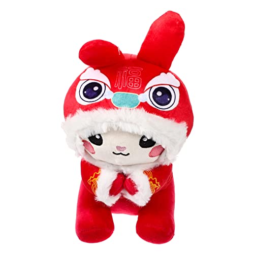 VICASKY Zodiac Kaninchen Maskottchenpuppe Stofftier für Chinesische Neujahr Süßes Ausgestopftes Kaninchen Lebensechte Ausführung VICASKY Zodiac Kaninchen Maskottchenpuppe Stofftier für Chinesische Neujahr Süßes Ausgestopftes Kaninchen Lebensechte Ausführung von VICASKY