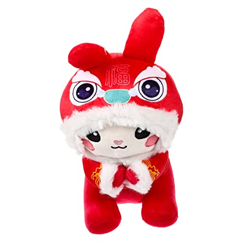 VICASKY Zodiac Rabbit Kuscheltier Glücksbringer für Jahr des Hasen Niedliches Plüschspielzeug für Zuhause Auto Sofa von VICASKY