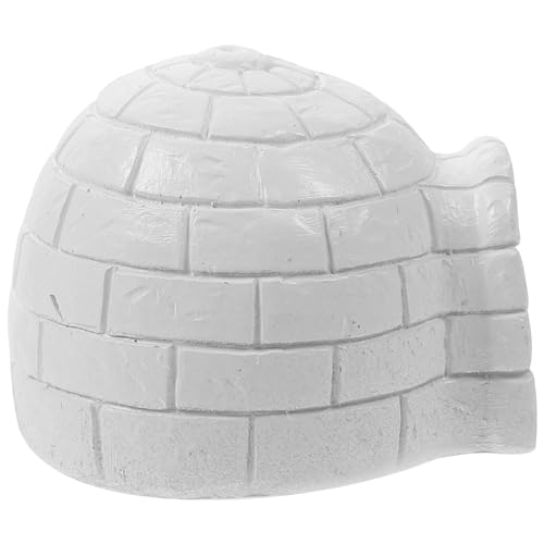VICASKY Zubehör Miniatur-Iglu Polartier Eishaus Realistische -Figur Spielzeugmodell Für Geburtstag Babyparty Weihnachtsdekoration 2 16 X 1 89 Zoll Dekoration von VICASKY