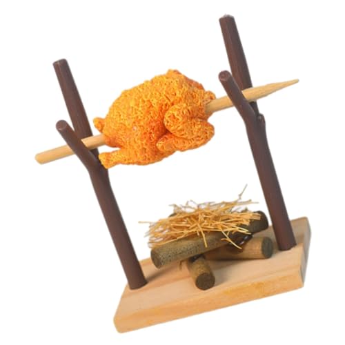 VICASKY Mini BBQ Grill Spielzeug Für Puppenhaus Realistisches Grillzubehör Für Garten Dekoration Und Küchenspielzeug Für Fantasievolles Spielen Mit Miniatur-Dolls von VICASKY
