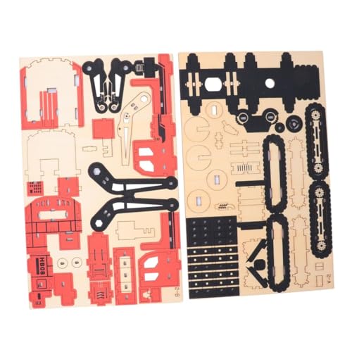 VICASKY Zusammengebauter Spielzeugbagger aus Holz geldgeschenke Weihnachten wheinatsgeschenke Holzspielzeugauto Konstruktionsspielzeug Spielzeugauto aus Holz Montagewagen hölzern rot VICASKY Zusammengebauter Spielzeugbagger aus Holz geldgeschenke Weihnachten wheinatsgeschenke Holzspielzeugauto Konstruktionsspielzeug Spielzeugauto aus Holz Montagewagen hölzern rot von VICASKY