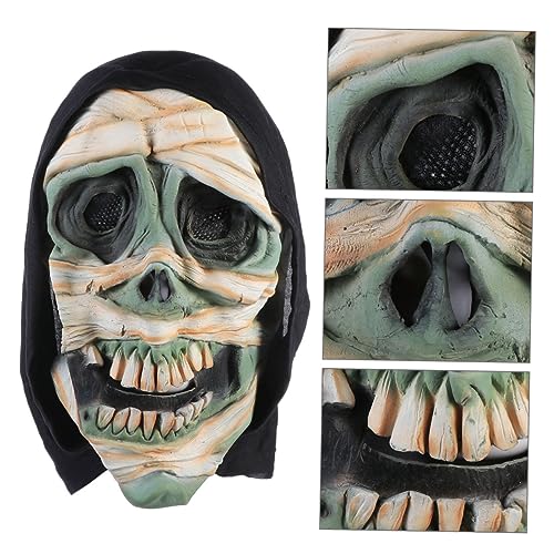 VICASKY grüne Gesichtsmaske Halloween-Vollgesichtsmaske Maske für die Party halloween kostüm halloween costume kleidung Gruselige Halloween-Maske Cosplay-Kostüm-Maske Emulsion schmücken von VICASKY