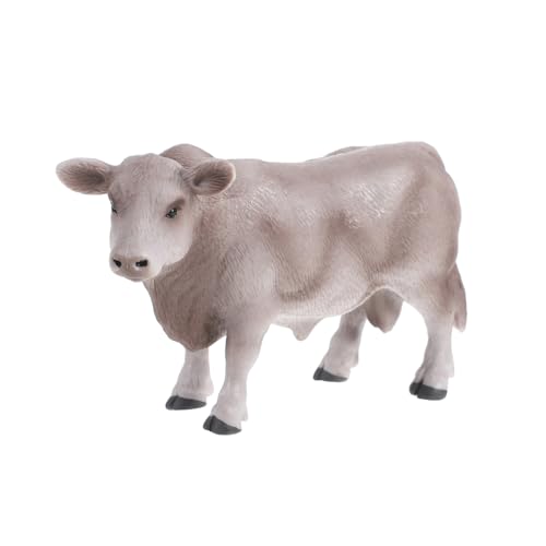 VICASKY kreative kuhverzierung ästhetische Figur Kuhfigur Kuh Figur Miniaturkühe Plüsch Animal Figures plastikenten wischtelgeschenk wohnraumdeko Kuh-Modell Kuh-Ornament Brown von VICASKY