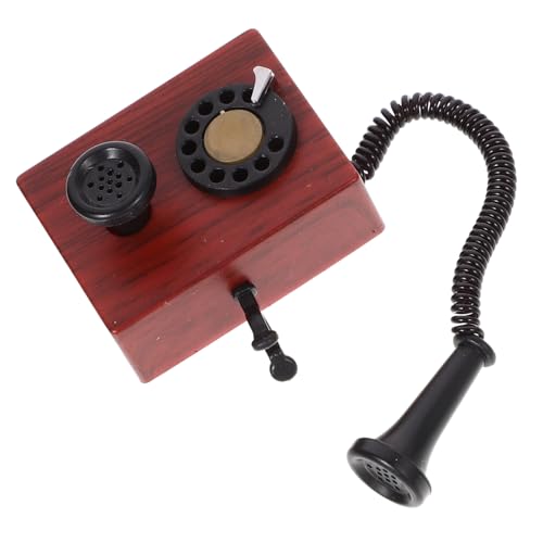 VICASKY puppenhaus Telefon Miniatur-Haustelefonmodell Mini-Dekorationswerkzeuge Telefon-Statue Wandtelefone für Festnetz Miniatur-Telefon Telefon Figur Mini-Telefon Plastik Dark Brown VICASKY puppenhaus Telefon Miniatur-Haustelefonmodell Mini-Dekorationswerkzeuge Telefon-Statue Wandtelefone für Festnetz Miniatur-Telefon Telefon Figur Mini-Telefon Plastik Dark Brown von VICASKY