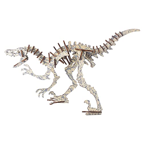 VICASKY 3 d Puzzle 3 d-Puzzle Kinder bastelset holzspielsachen Kinder Geschenke Rätsel puzzletisch Puzzles aus Holz Dinosaurier-Puzzle schneiden Spielzeug 3D Bambus von VICASKY