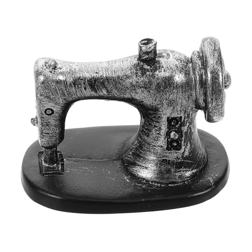 Vintage Nähmaschine für Puppenstuben Realistische Dekoration für Zuhause Sammlerstück Fotorequisiten Einzigartiges Design mit Feiner Handwerkskunst Miniaturmöbel für von VICASKY