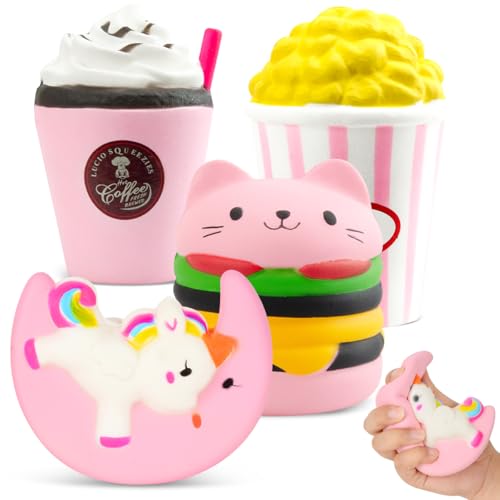 4 Stück Squishy Rosa Spielzeug, Stressabbau Angstzustände Autismus Squishies Spielzeug Schönes Kawaii Soft Sinnesspielzeug 4 Stück Squishy Rosa Spielzeug, Stressabbau Angstzustände Autismus Squishies Spielzeug Schönes Kawaii Soft Sinnesspielzeug von VICTERR