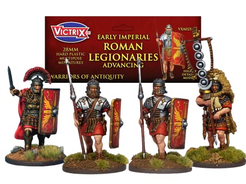 Victrix VXA025 - Early Imperial Roman Legionaries Advancing - 25 Figure Box Set - 28mm Plastic Miniatures - Warrior of Antiquity Victrix VXA025 - Early Imperial Roman Legionaries Advancing - 25 Figure Box Set - 28mm Plastic Miniatures - Warrior of Antiquity von VICTRIX