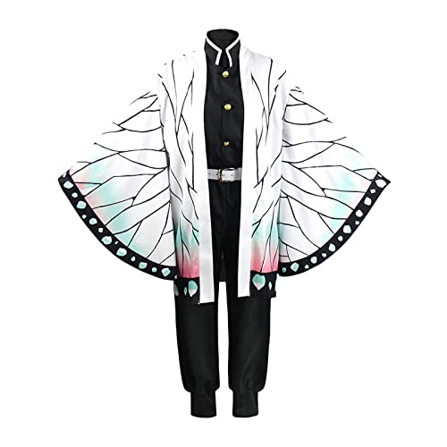 VIDOJI Anime Cosplay Kostüm Kochou Shinobu Kimono Halloween Party,XL-Set von VIDOJI