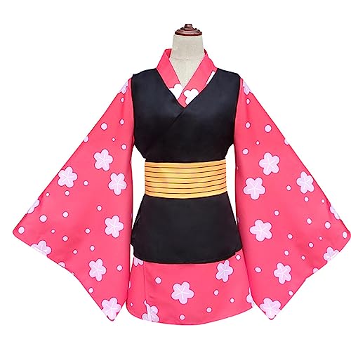VIDOJI Kinder/Erwachsene Anime Cosplay Kostüm Makomo Kimono Halloween Party,150-Set von VIDOJI