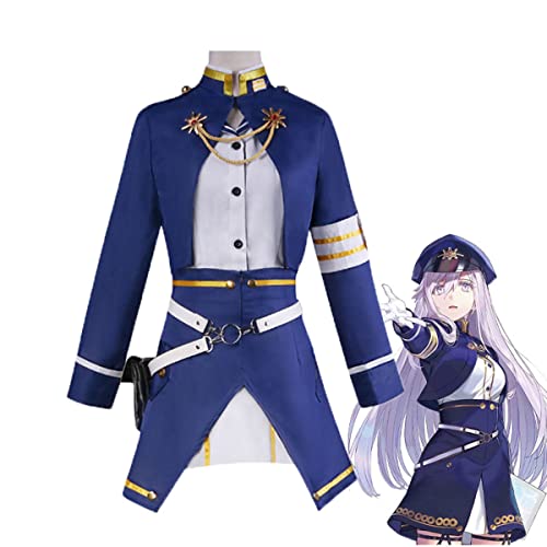 VIDOJI Vladilena Milize Cosplay Kostüm Frauen Uniform Halloween,S-Blue VIDOJI Vladilena Milize Cosplay Kostüm Frauen Uniform Halloween,S-Blue von VIDOJI